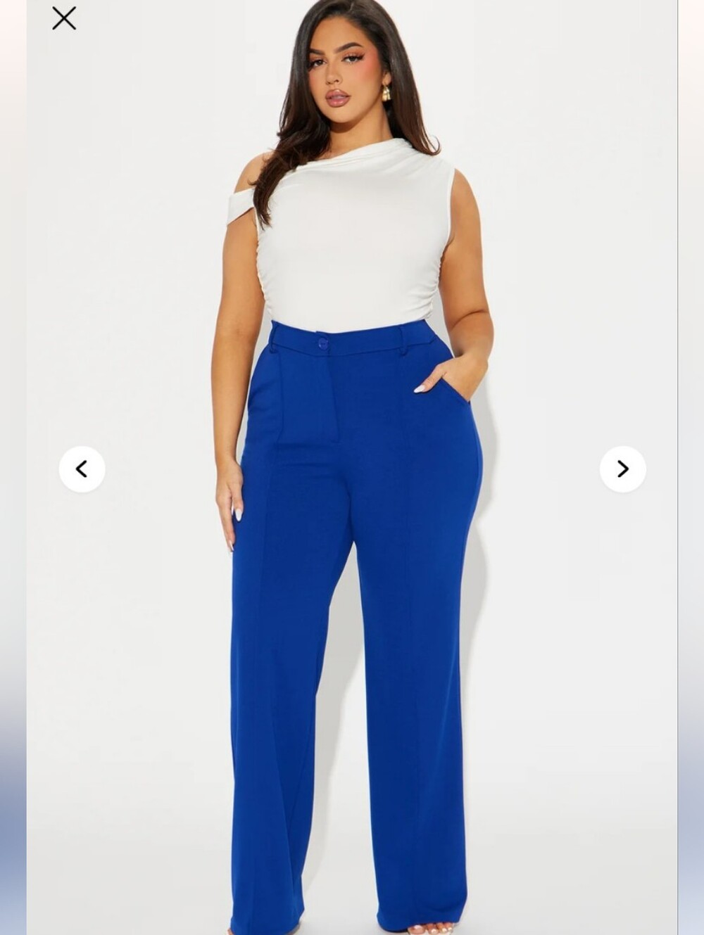 Fashion Nova Heidi Wide Leg Trouser Pant Size 1X (EUC)